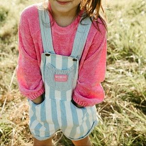 EUC Vintage OshKosh Bgosh Striped Overalls